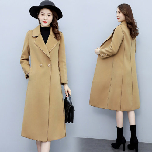 2025秋冬时尚简约修身显瘦高支羊毛品质双面羊绒大衣，女装毛呢外套，媚琳依坊