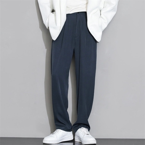 春夏薄款男士时尚修身休闲百搭直筒小西裤XZ310B-3-K8871-P40图片