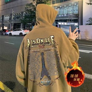 直播品质 500克重磅美式做旧水洗卫衣 SL1518-常规特P55加绒特P65图片