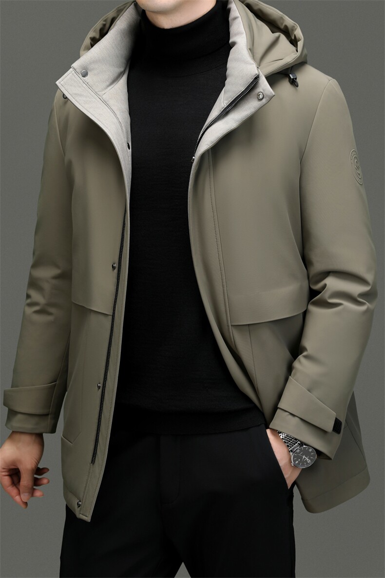 BNGDRY3993钱塘2020-2商务简约冬季厚款中年男士90鹅绒羽绒服P315,男装羽绒服,钱塘207-2