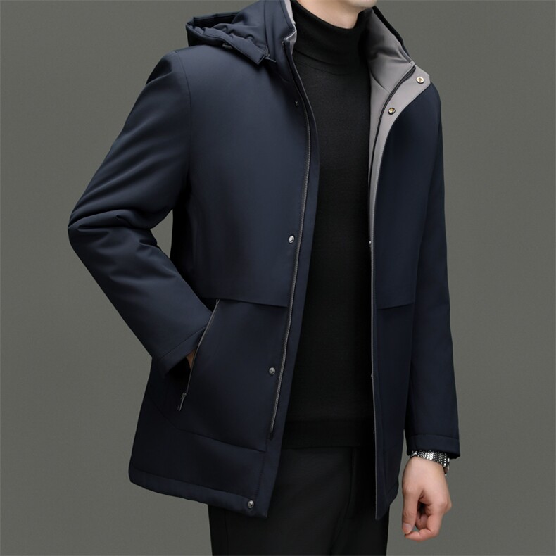 BN88308钱塘2020-2商务百搭冬季厚款中年男士90鸭绒羽绒服P245,男装羽绒服,钱塘207-2