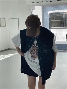 秋款上新 休闲牛仔马甲,女装马甲,JIAN.Z 简.站