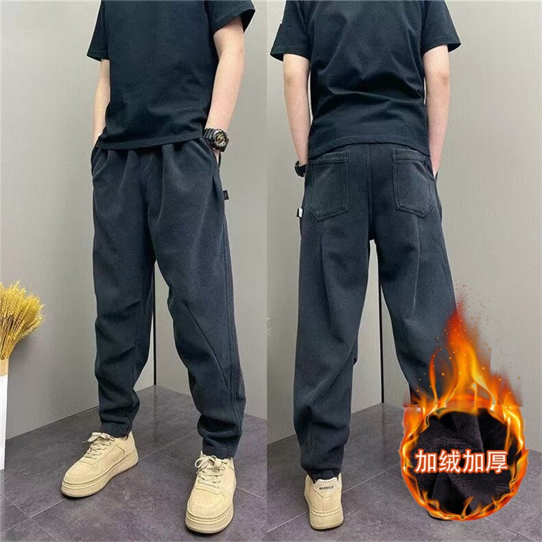 1506-1/KPRK421/P47冬季爆韩版休闲裤青年男士百搭松紧腰哈伦裤帅,男装休闲裤,星座1506-1