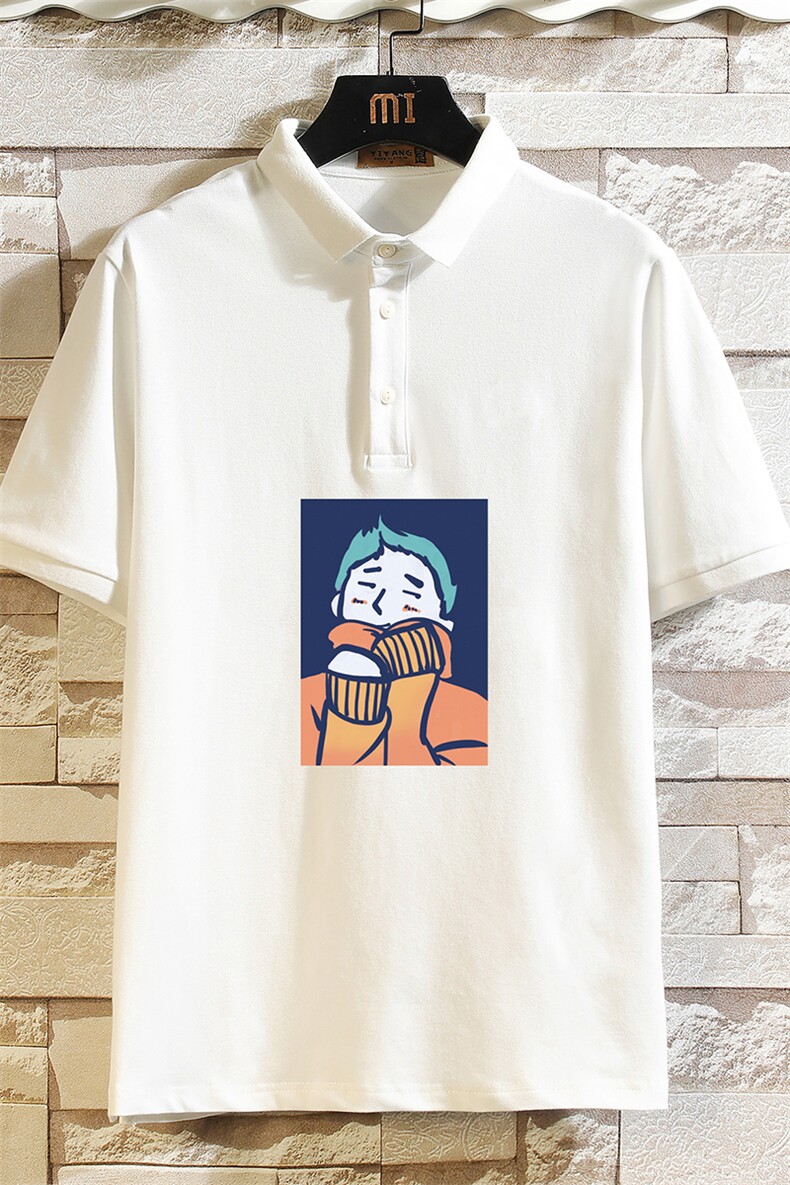 PL57042-P35翻领短袖polo衫男大码胖子半袖t恤男有领保罗衫,男装Polo衫,电商A040A