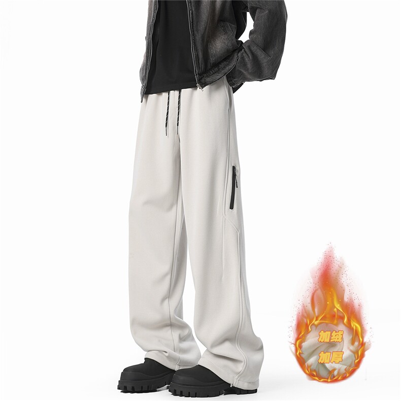 【现货】A749加绒-特P45控78加绒加厚休闲裤华棉卫裤宽松弯刀裤，男装休闲裤，电商B335