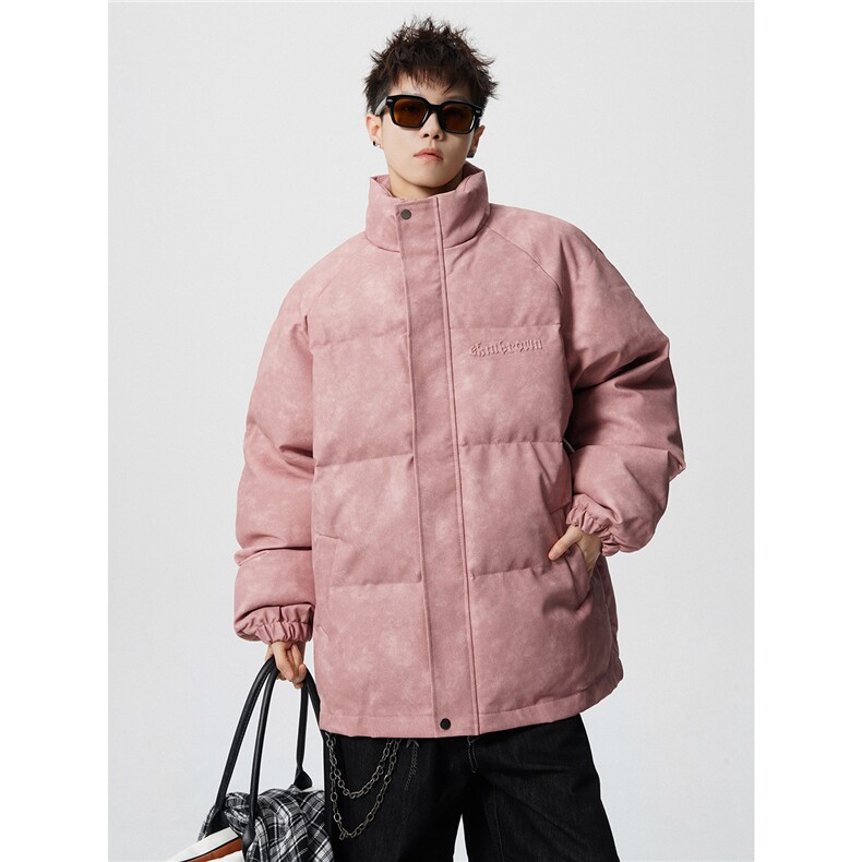 PU皮复古做旧钢印大码M-5XL棉衣男MY77096P130控198抖控228，男装棉衣，星座227-7