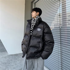 EQ331覆膜亮面冬季立领面包服棉衣外套男2024新款美式冬装棉服潮，男装棉衣，电商C306-1