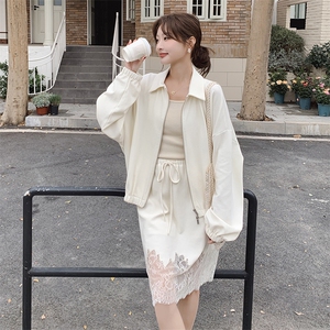 2025春季新款蕾丝拼接休闲套装2C053款号796批180控268图片