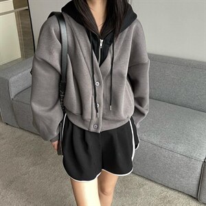 假两件复合外套图片