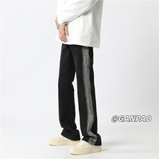 春夏薄款美式高街牛仔裤A061-1-YJ6872-P55控78，男装牛仔裤，电商A061-1