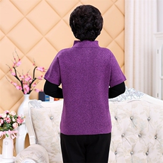 2024秋冬新款中老年女款立领纽扣仿马甲背心，女装马甲，衣恋羊绒