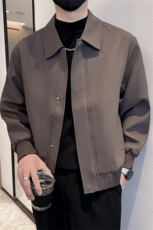 轻熟风高端短款纯色宽松韩版外套风衣夹克男A236-FY8017-P125，男装夹克，电商A236