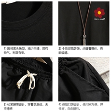 TD56257-P35短袖t恤套装男短裤两件套男装搭配一套帅气砖墙，男装T恤，电商A040A