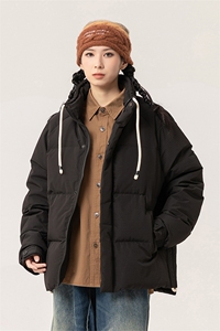 新标90%白鸭绒简约立领抽绳外套纯色加厚羽绒服ESY0205-P210图片