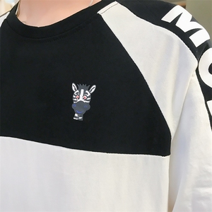 1702-HT015新款青年情侣体恤时尚日系男女短袖LPWv图片
