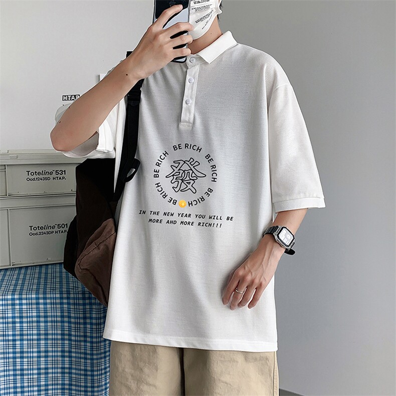 PL57163-P35翻领短袖polo衫男大码胖子半袖t恤男有领保罗衫模特,男装Polo衫,电商A040