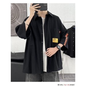 日系条纹短袖衬衫男夏季cityboy休闲百搭翻领衬衣潮牌薄款外套潮图片