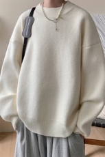 秋冬季半高领毛衣男士加绒加厚线衣男针织衫男DMY200，男装针织衫/毛衣，电商B371