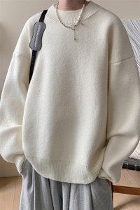 秋冬季半高领毛衣男士加绒加厚线衣男针织衫男DMY200图片