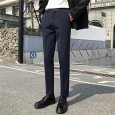 裤子男韩版潮流秋冬季新款九分小西裤男士修身垂感西装裤休闲长裤，男装西裤，星座505-2（原电商A260-1)