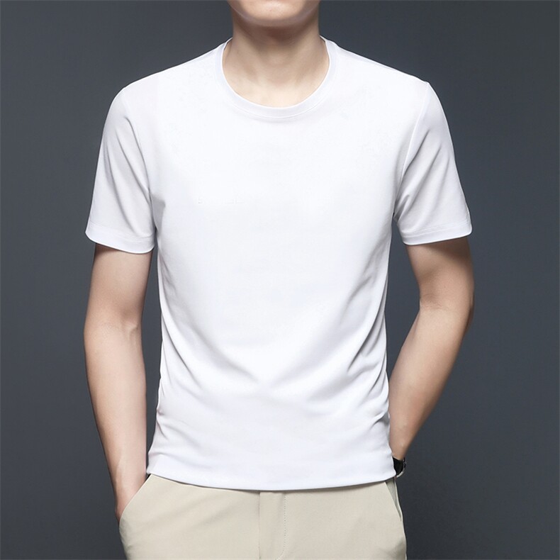 JT3371男士2023年夏季新款百搭T恤短袖商务休闲体恤P63,男装T恤,电商B360