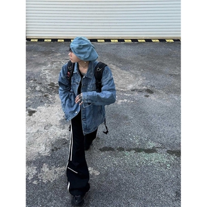 24潮流春秋款运动休闲裤拼接线条小众长裤1002-1BK2326-P70
