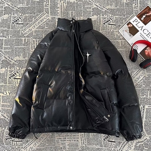 立领棉衣男冬季新款潮牌小众面包服美式高街羽绒棉服MF183-P105图片