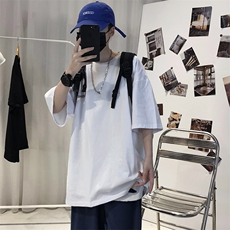 XZ115A-T06200克纯棉男女字母印花大码S-5XL10色T恤衫圆领半袖，男装T恤，星座115A-3