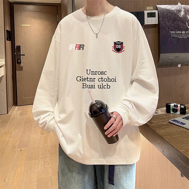 抖音得物供货量大从优可提供视频美式长袖T恤CT725特P25,男装T恤,电商A486-1