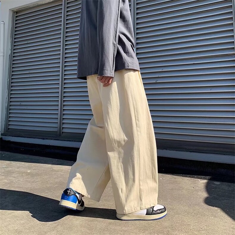 运动裤春2022新款裤子ins潮直筒宽松阔腿K86P40,男装休闲裤,星座1116-2