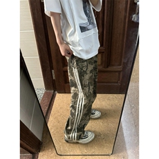 【网图有货】三条杠迷彩工装裤男美式复古裤子直筒CCBN13-特P50，男装工装外套，星座1007（原301D）