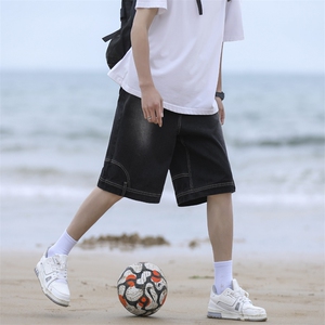 2024夏季薄款直筒休闲中裤宽松抽绳五分裤子男DK836-特批-35图片