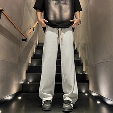 裤子潮牌阔腿直筒卫裤运动复古休闲长裤K936特批-32，男装休闲裤，星座718-1