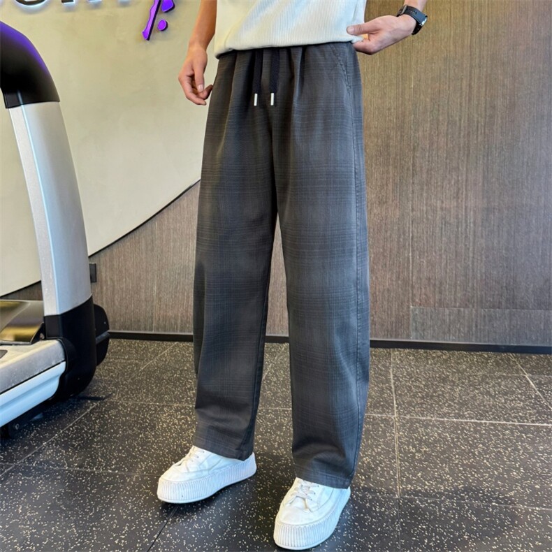 B340K6838P6898店主风小伙风春夏新款高品质格子休闲裤子，男装休闲裤，电商B340