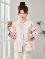 中式2026年春季短外套5天左右发货，女装短外套，靓衣阁