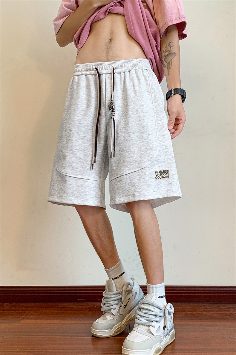 8XL-M抖音品质特大码ins潮流亮色休闲短裤印花五分裤DK1521P35,男装休闲裤,电商D206-1