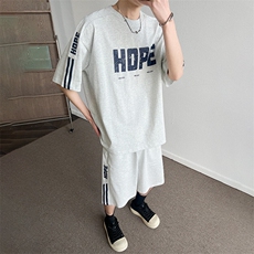 短袖t恤男士夏季薄款套装一套搭配帅气男装，男装休闲套装，星座1206（原A206）