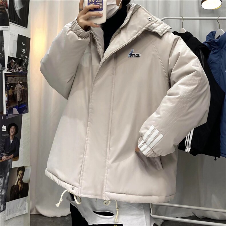 冬装衣连帽潮牌宽松面包服潮休闲帅气保暖袄服W2129-P60,男装棉衣,星座512-4