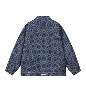 水洗牛仔外套男款春美式痞帅上衣服宽松休闲工装夹克JK1322-P75图片