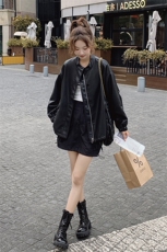 【首-发新品】现货皮衣女2023秋宽松显瘦ZB212-2381-P140-K190，女装皮衣，浙宝285（原212）