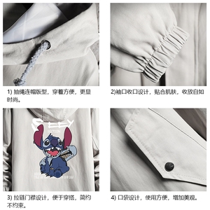 JK41038-P85 加棉款-P115 纯棉连帽夹克男士大码工装夹克男 网格图片