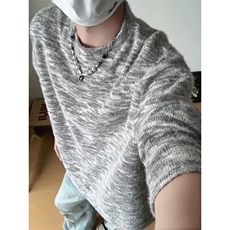 WY10156-特批40控78新款圆领简约套头宽松大码卫衣糯米衣服男，男装卫衣，电商A059