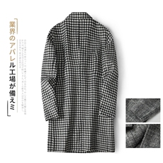 2021秋冬新款男士双面羊绒中长款风衣毛呢外套手工大衣Y8939P360，男装毛呢大衣，电商D230