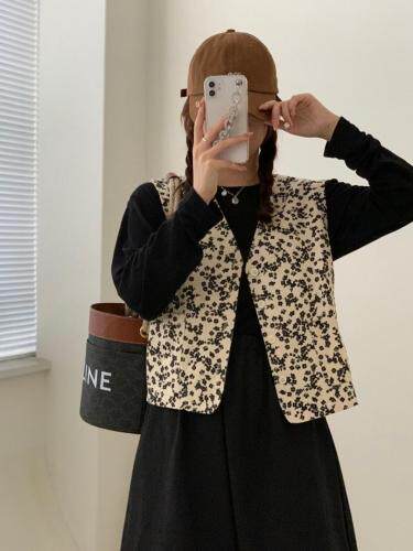 复古韩系马甲，女装马夹，molly fits