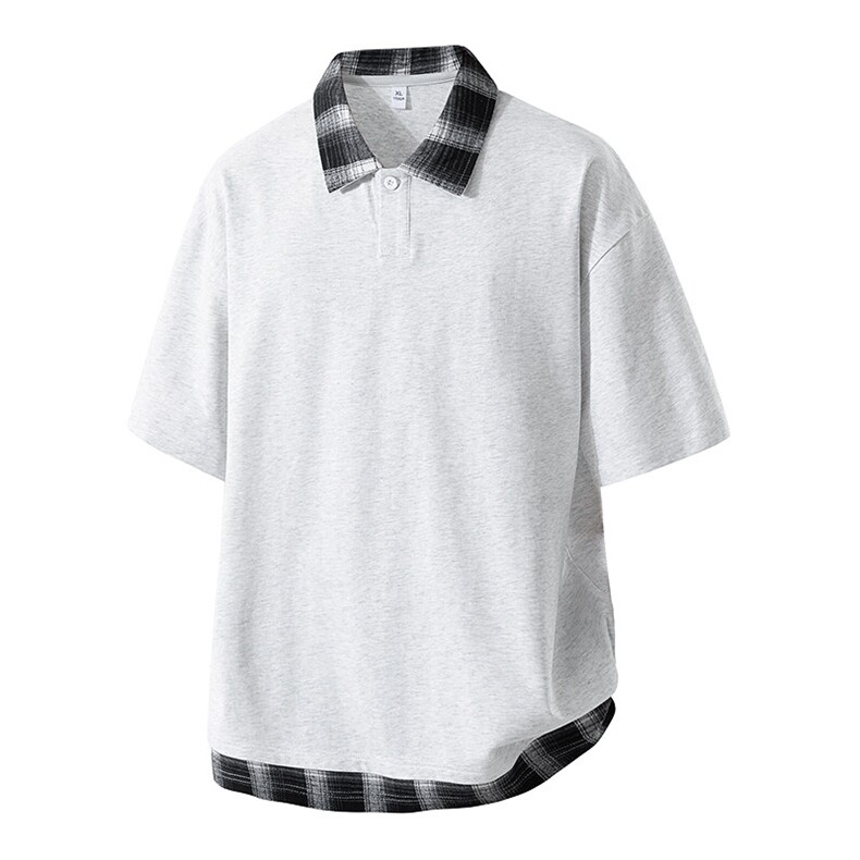 美式POLO衫质感短袖t恤男生夏季盐系阳光穿搭重磅潮牌宽松半袖，男装Polo衫，星座1206（原A206）