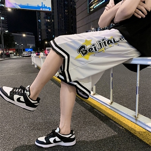美式篮球短裤男2021薄款裤子高街ins潮宽松过膝五分裤 K944-P25图片