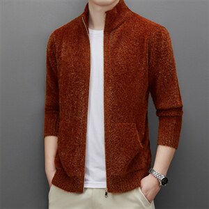 CAXBF8216钱塘2020-2秋季厚款商务休闲简约中年男士针织衫P63图片