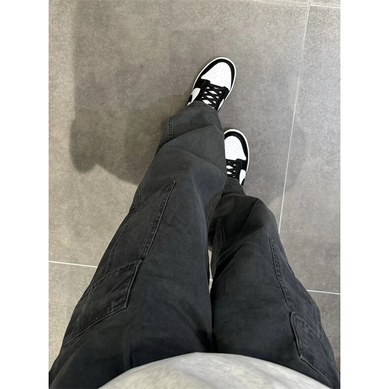 【网图】B221美式ins高品质多口袋休闲工装裤子LK24351-P65控88,男装休闲裤,电商B221