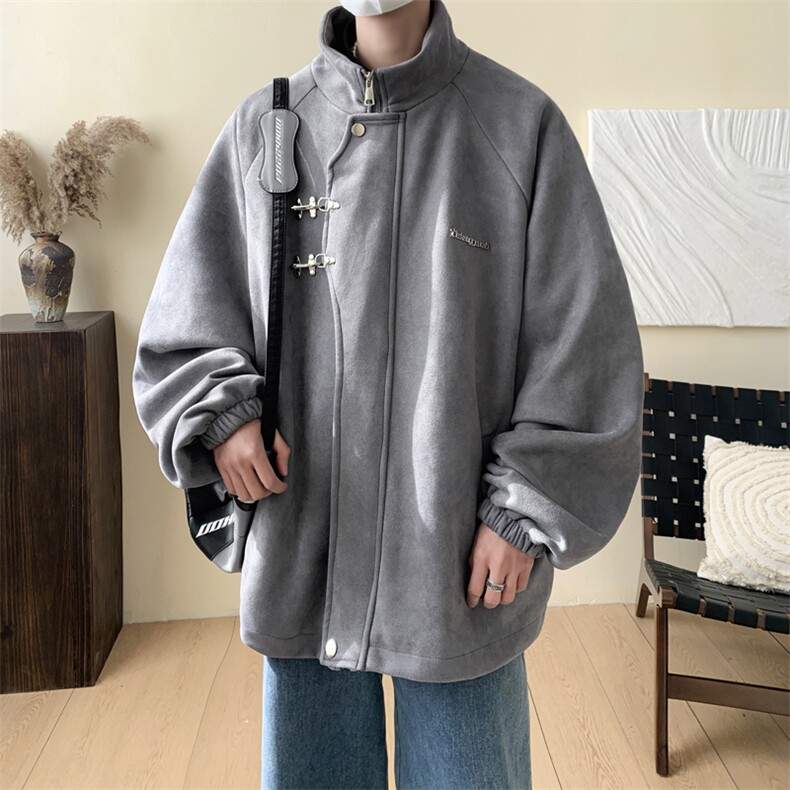重磅！麂皮绒复合夹克飞机扣外套CP43-特P60控价：108,男装夹克,电商B371