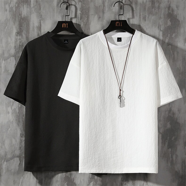 现货主推不断货大码休闲情侣简约百搭圆领短袖T恤男T11P25，男装T恤，电商B226